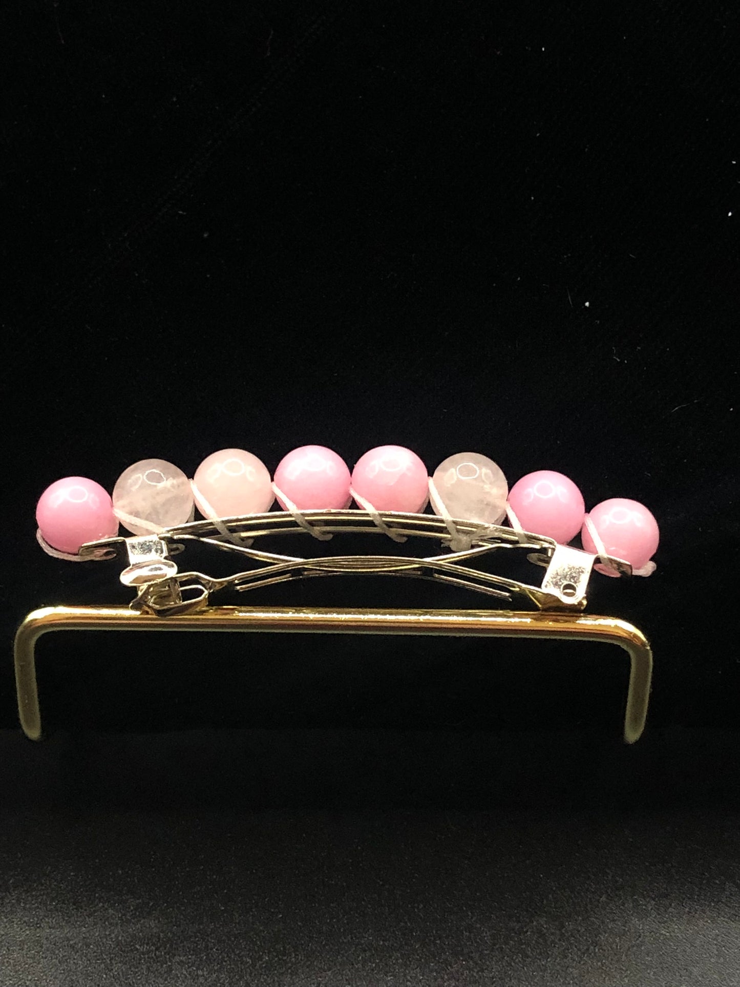 Rose Quartz Barrette