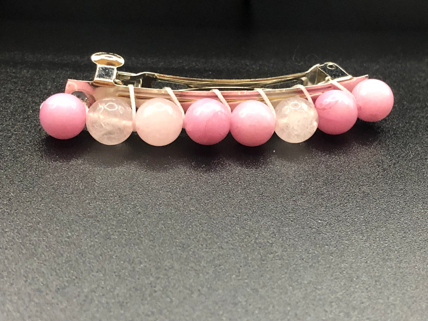 Rose Quartz Barrette