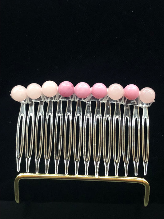 Rose Quartz Hair Comb