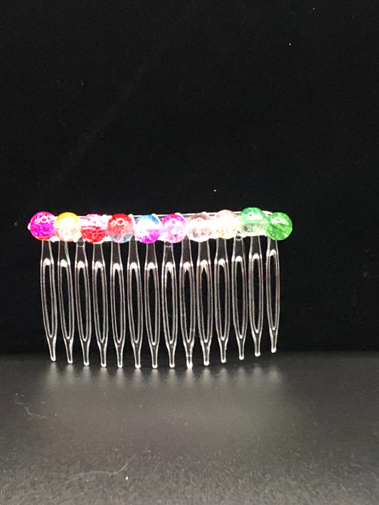 Rainbow Cascade Hair Comb