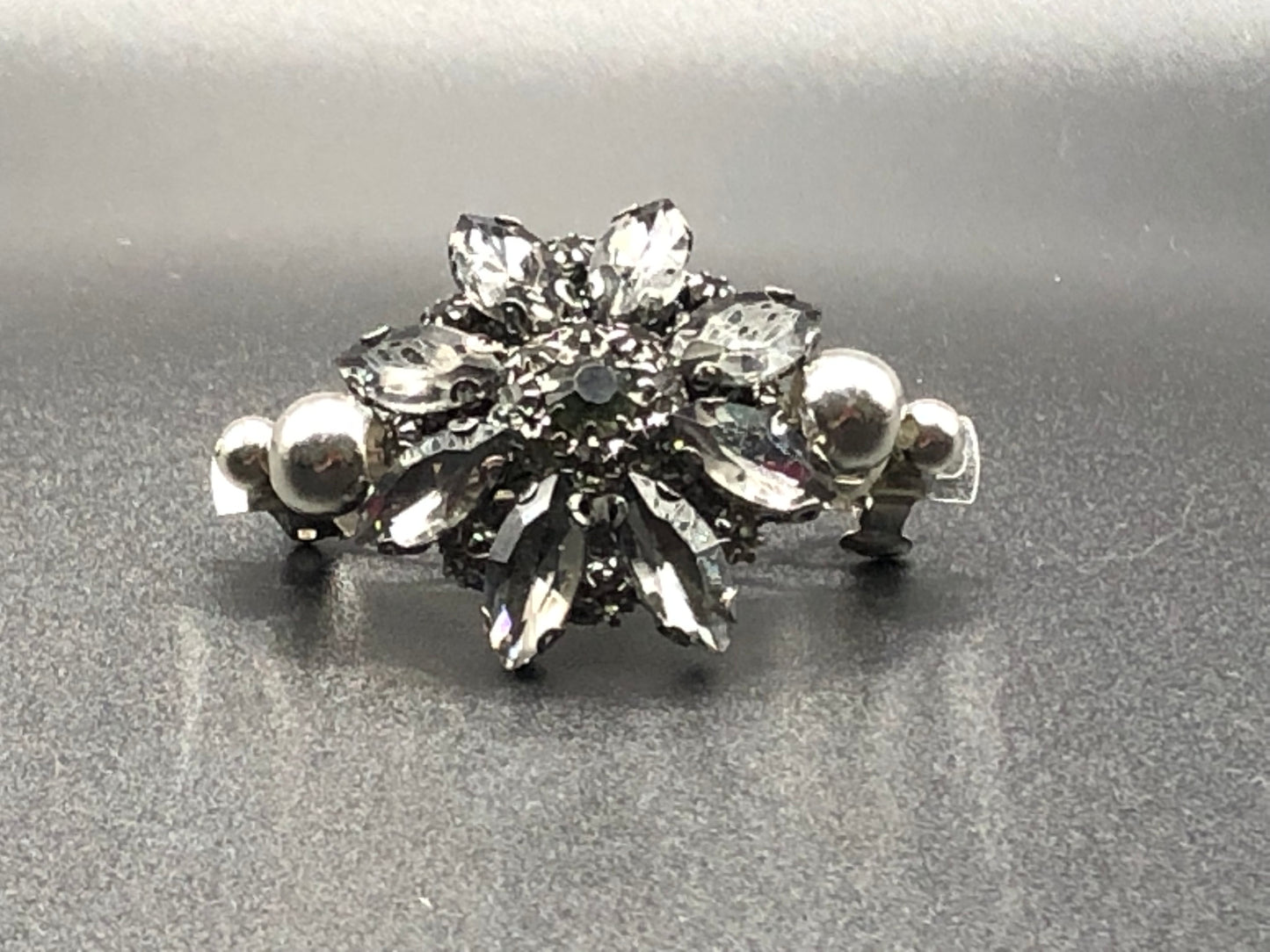 Black Flower Barrette